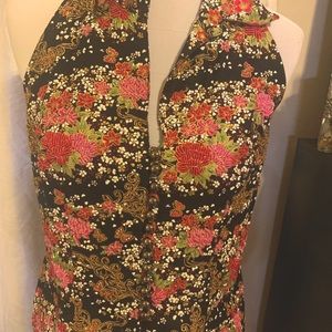 Exquisite design, beaded halter top